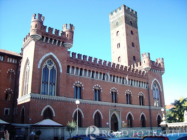 Asti - Piazza Roma View of Piazza Roma with City Hall and Torre Comentina.