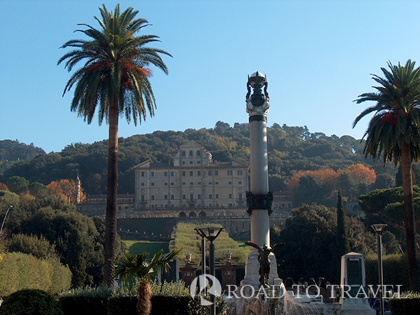 Villa Aldobrandini - Frascati Located about 12 miles from Rome Villa Aldobrandini and its gardens overlook the town of Frascati.<br/> They could be cosidered one of the symbols of the Castelli Romani area. A visit to the garden<br/>followed by a walking tour of Frascati through the narrow street of the city center and a typical dinner<br/>in one of the historic cellars could be a great idea for a day excursion from Rome.