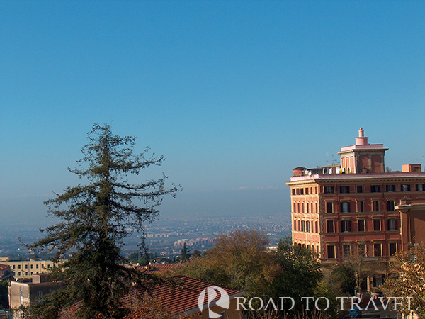 Landscape - Frascati View of the city of Rome and its suburbs from one of panoramic terraces of Frascati.