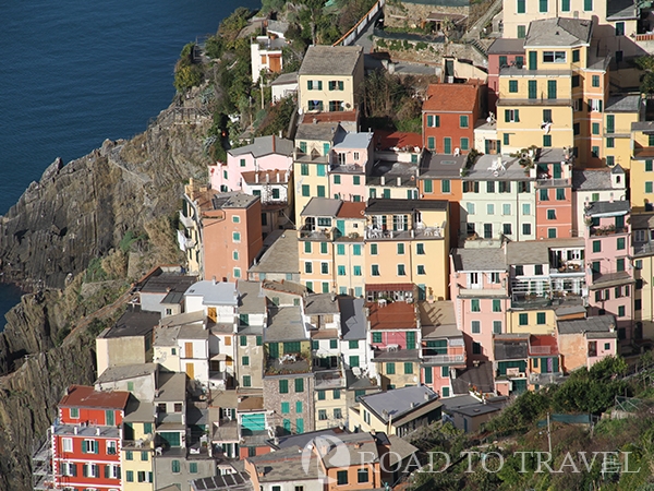 Colorfull houses in Riomaggiore View of the corefull houses of Riomaggiore