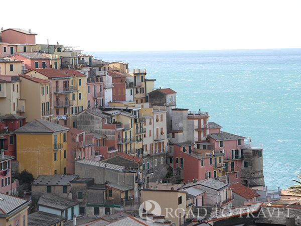 Colorfull houses in Manarola View of the typical colorfull houses of Manarola.