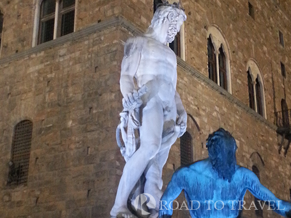 Fountain of Neptune - Florence Fountain of Neptune in Piazza della Signoria .