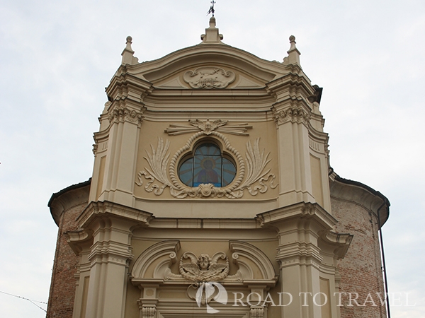 St. Martin Church - La Morra Facade of saint Martin church in La Morra, baroque style.