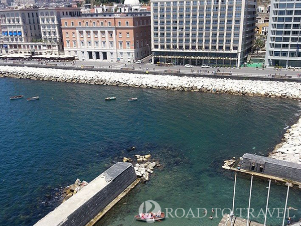 Naples promenade View of Naples promenade from Castell dell'Ovo.