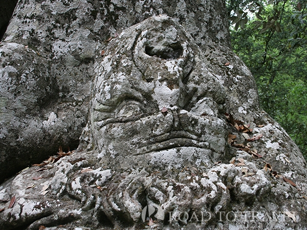 Giant - Park of the Monsters The Giant is one of the main sculpure inside the Park of the Monsters in Bomarzo.