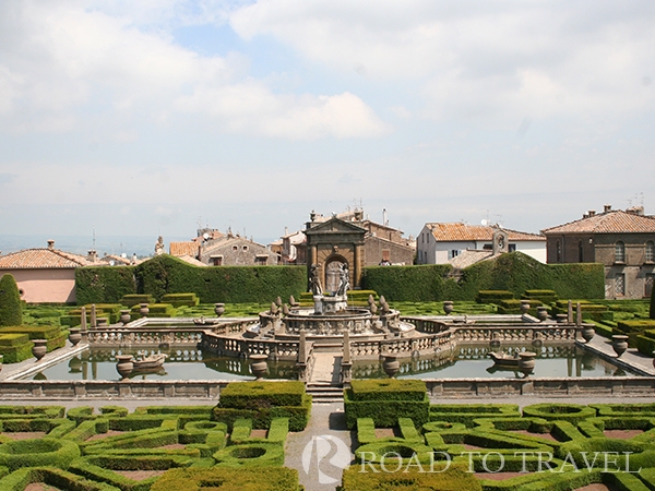 Villa Lante - Bagnaia View of Villa Lande Gardens.