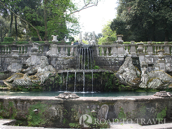 Garden if Villa Lante Harmonious choreography of water.