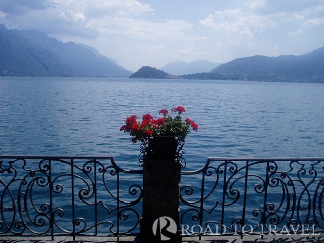 Menaggio View of Lake Como from Menaggio.  Located on the West shore it is one of the most picturesque villages of the lake.